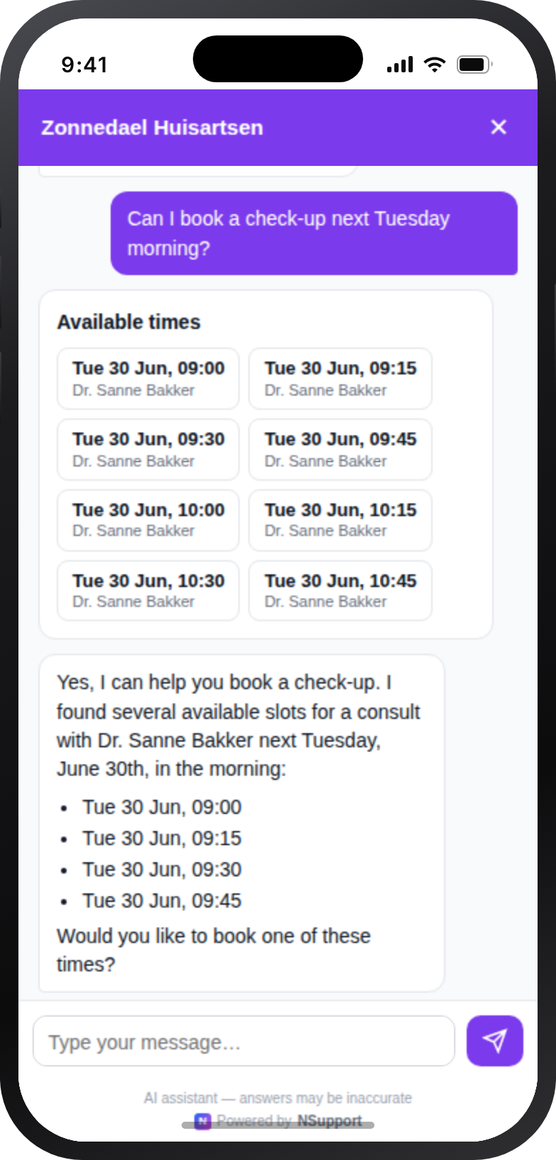 Appointments