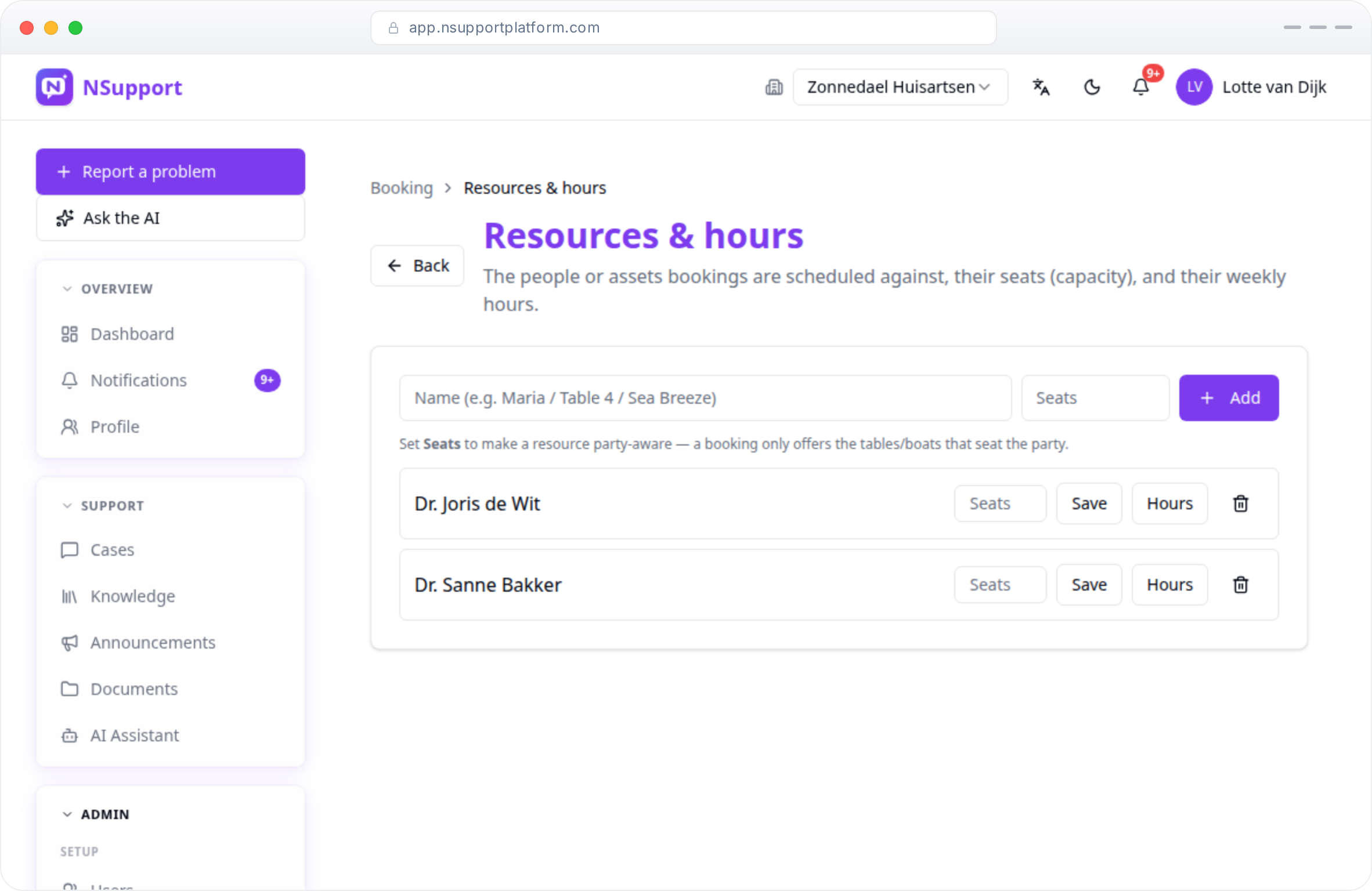 Availability & resources